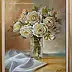 Lidia Olbrycht - Flowers- Roses in a vase