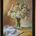 Lidia Olbrycht - Flowers- Roses in a vase