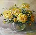 Lidia Olbrycht - Fiori - Rose gialle in un vaso