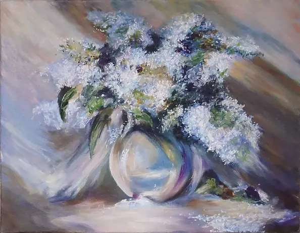 Piotr Pawelczyk - Kwiaty bzu -martwa natura.