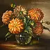 Lidia Olbrycht - Flowers - dahlias in a vase