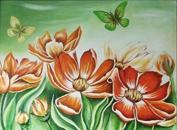 Małgorzata Piasecka Kozdęba - Kwiaty i motyle