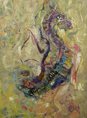 Eryk Maler - Dragon motif, 60x80