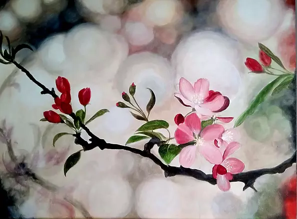 Marija Holubieva - "Apple flowers"