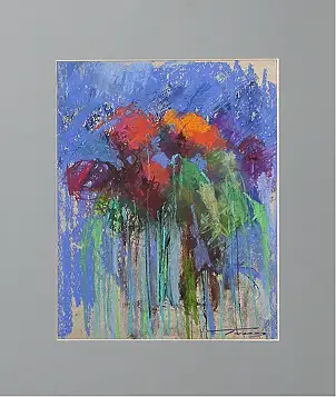 Krzysztof Tracz, Flovers, Pastel - cardboard/paperboard, 30 x 36