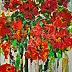 małgorzata machynia, Fiori, Dipinto acrilico - tela, 75 x 115