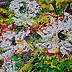 małgorzata machynia, Blumen, Acrylgemälde - Leinwand, 50 x 75