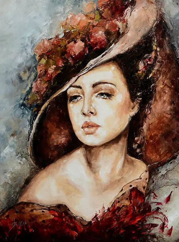 Elżbieta Brożek - Flowers on the hat