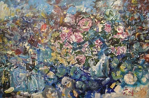   - Flowers, fruits, glass, 120x80, 2024