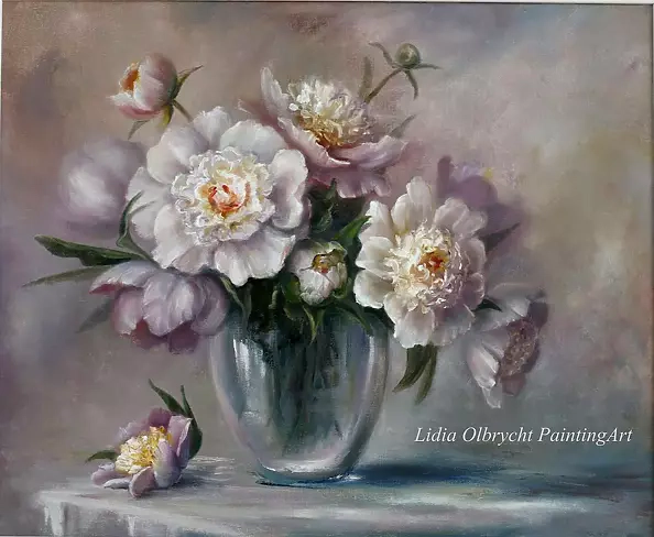 Lidia Olbrycht - Flowers - peonies in a vase