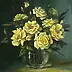Lidia Olbrycht - Fleurs - roses dans un vase