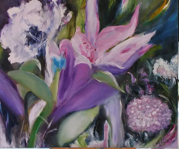 Anna Jabłońska - Kwiaty w Ogrodzie