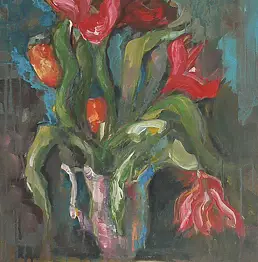 Dariusz Marzęta - Flowers in a colorful vase