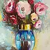 Krzysztof Kłosowicz - „Blumen in einer blauen Vase“