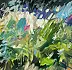 Eryk Maler - Fleurs dans le jardin, 120x40