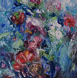 Anna Jabłońska - Kwiaty w ogrodzie