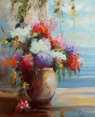 Krzysztof Kłosowicz - "Flowers in the Window II"