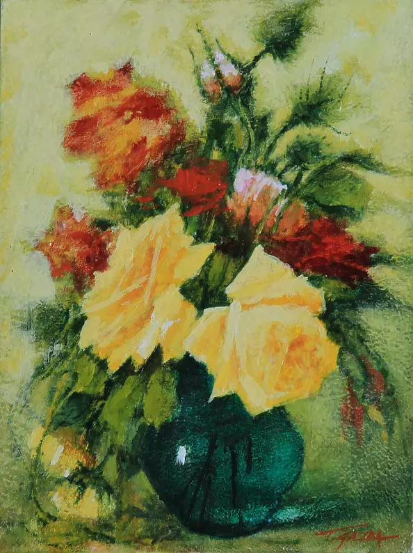 Tadeusz Gazda - Kwiaty w szkle