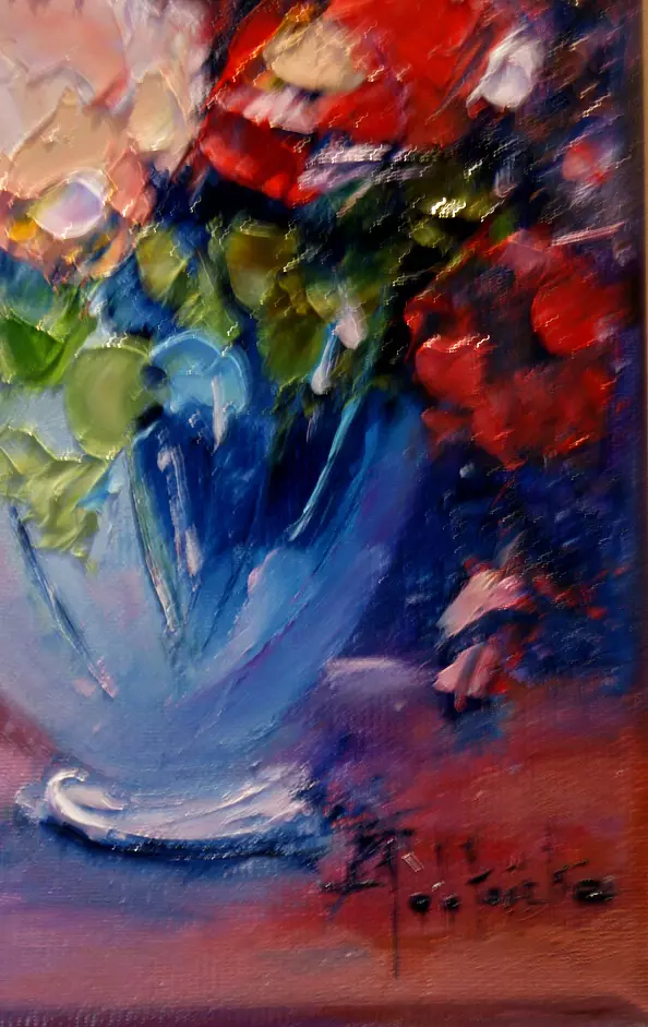 Anna Jabłońska - Kwiaty w wazonie