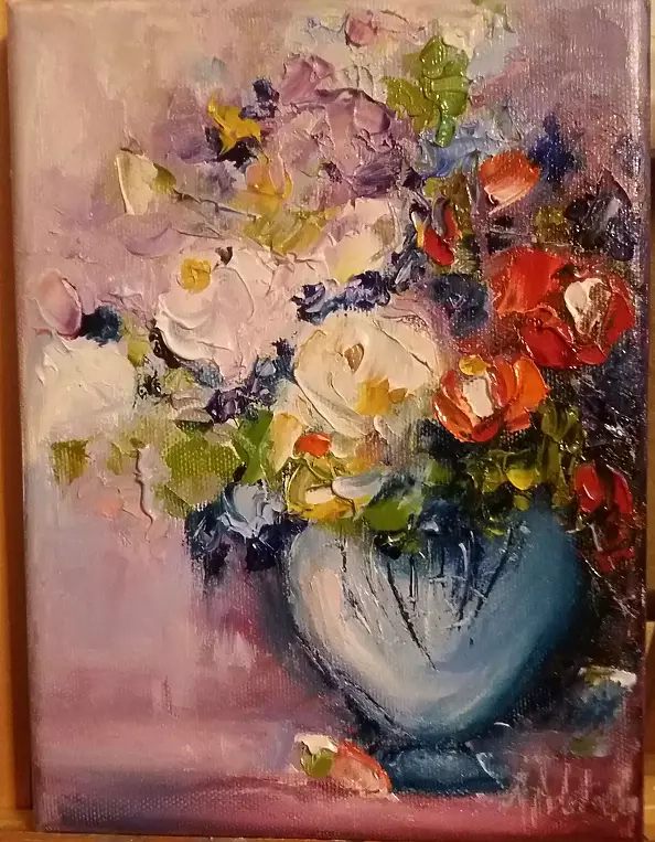 Anna Jabłońska - Kwiaty w wazonie