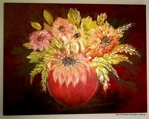 Dorota Ferchan Herra - Kwiaty w wazonie