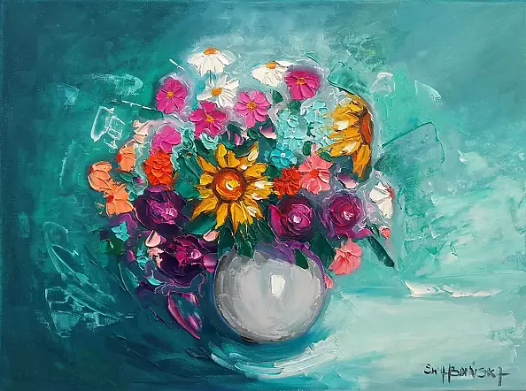 Ewa Boińska - Flowers in a vase