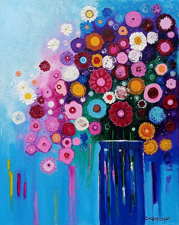 Ewa Boińska - Flowers in a vase