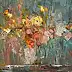 Krzysztof Tracz, Flowers in a vase, Oil painting - canvas, 40 x 30