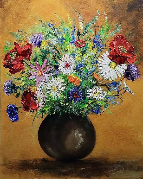 Radosław Popek - Flowers in a vase