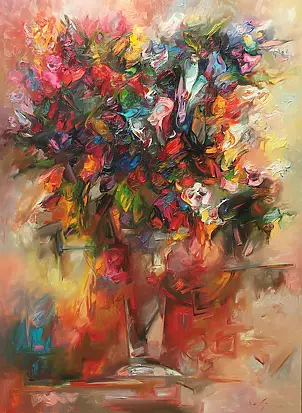 Zdzisław Majrowski - Flowers in a vase