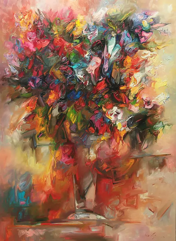 Zdzisław Majrowski - Flowers in a vase