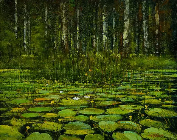 Tadeusz Gazda - Kwiaty wodne X