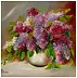 Grażyna Potocka - Flowers from the garden lilacs 50-50cm
