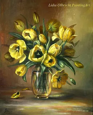 Lidia Olbrycht - Flowers - yellow tulips