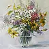 Lidia Olbrycht - Blumen-Blumenstrauß in einer Vase