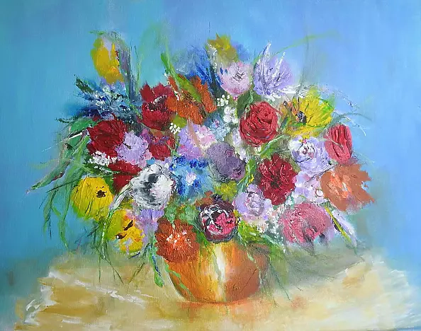 Alicja Wysocka - Flowers on the table