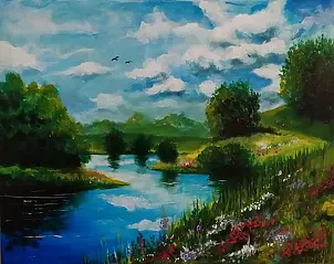 Ryszard Niedźwiedzki - Flowery meadow