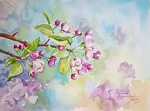 Magdalena Bronakowska - Kwitnąca jabłoń