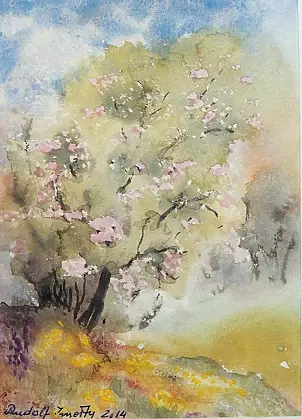 Rudolf Zmełty - blooming plum