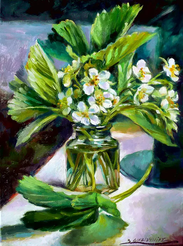 Barbara Gulbinowicz - Blooming wild strawberries