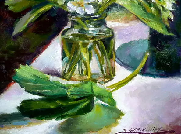 Barbara Gulbinowicz - Blooming wild strawberries