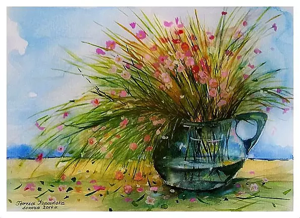Teresa Kopańska - flowering grass