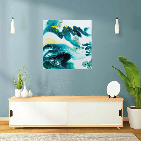 Joanna Bilska, LAGUNE, La peinture acrylique - toile, 60 x 60