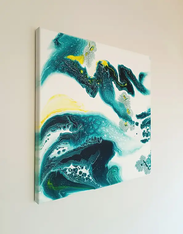 Joanna Bilska, LAGUNE, La peinture acrylique - toile, 60 x 60