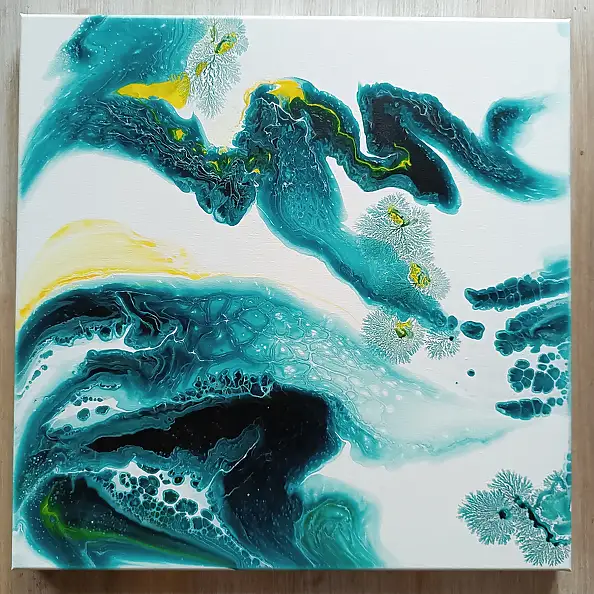 Joanna Bilska, LAGUNE, La peinture acrylique - toile, 60 x 60