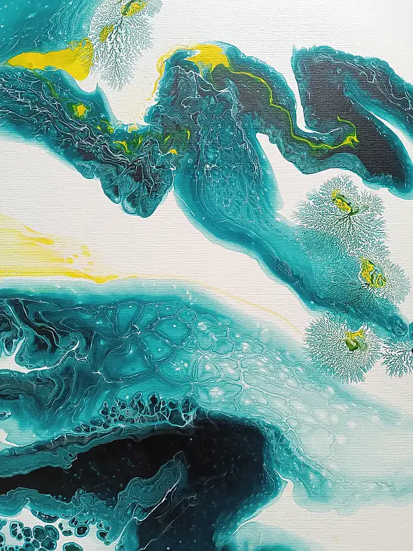 Joanna Bilska, LAGUNE, La peinture acrylique - toile, 60 x 60