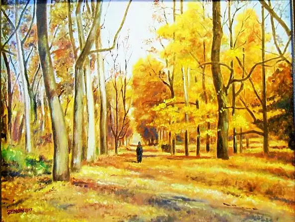 Zenon Różycki - LAZIENKI PARK IN OCTOBER