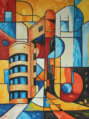 Serge Ra, LA Nr. 102, Ölbild - Leinwand, 60 x 80