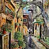 Radosław Popek - LIGURY STREET oil painting 80X60cm
