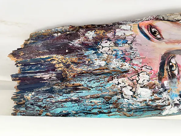 Sylwia Kalinowska - LILA - OBRAZ NA DESCE